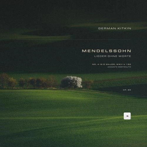 Lieder ohne Worte, Op. 85- No. 4 in D Major. Andante sostenuto, MWV U 192