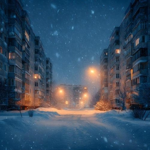 Целую снегом