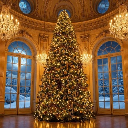 Нарядили ёлку в праздничное платье